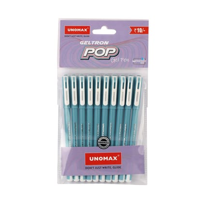 Unomax Geltron Pop Gel Pen Pack Of 10 Blue