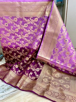 Banarasi Jacquard Semi Kora Organza Style 9-Jacquard