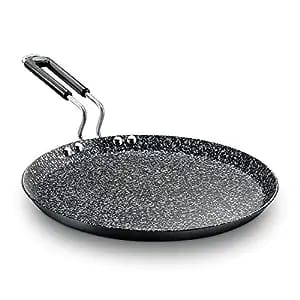 Prestige Durastone Hard Anodised 6 Layer Non Stick Omni Tawa, 29 Cm (Black)