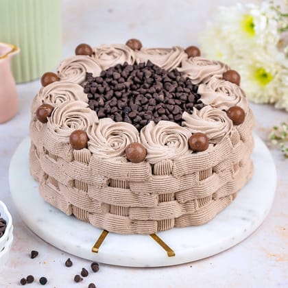 Basketweave Design Chocolate Cake Half Kg