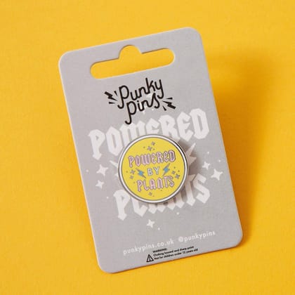 Powered by Plants Enamel Pin