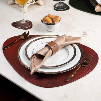 Sterling Placemats Maroon-Maroon