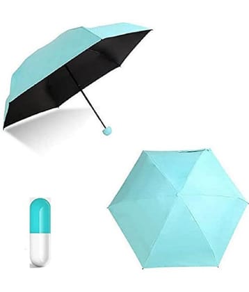 NAMRA UV Protection tablet umbrella | capsule umbrella For Rain Windproof & Sun Protection Features, 4 Folding Compact Capsule Case For Men, Women, Kids - Multi