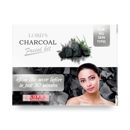 Lords Charcoal Facial Kit, 60 gm