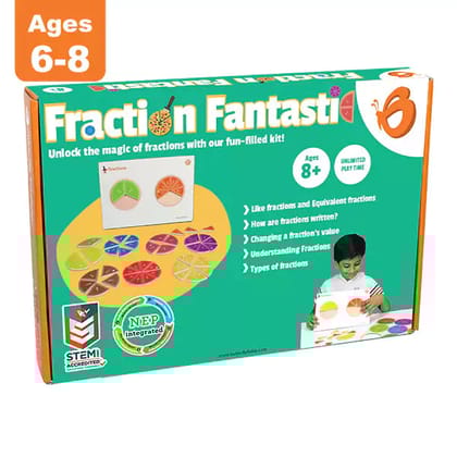 Fraction Mastery Math Learning Kit | 6-8 yrs