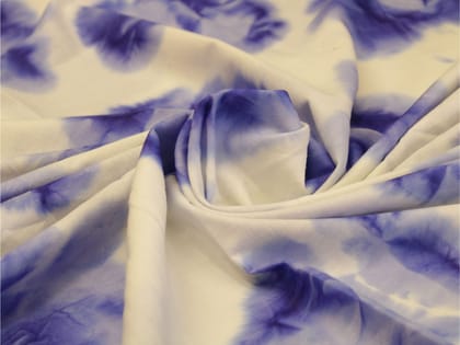 Tie & Dye Cotton Fabric by M'Foks - Blue-Per Meter