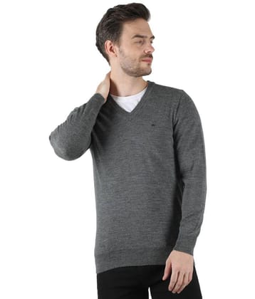 Monte Carlo - Grey Woollen Mens Pullover Sweater ( Pack of 1 ) - None