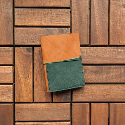 RS // Savannah Tan w/ Forest Green TN Journal Cover - Passport