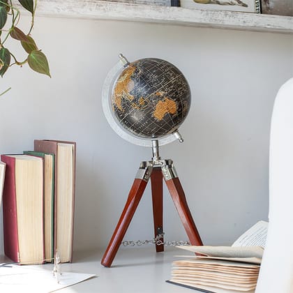 Antique Globe-Black