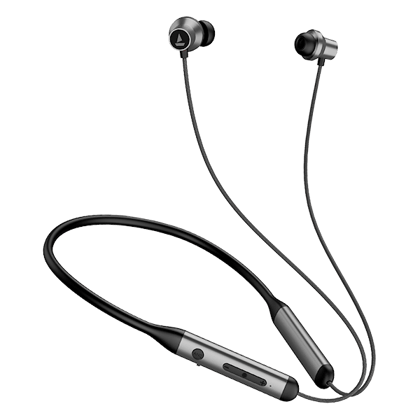 Rockerz 330 ANC  Best Neckband with 13mm Drivers DIRAC Opteo Active Noise Cancelling and ENx Technology 24 Hours Playtime-Grey