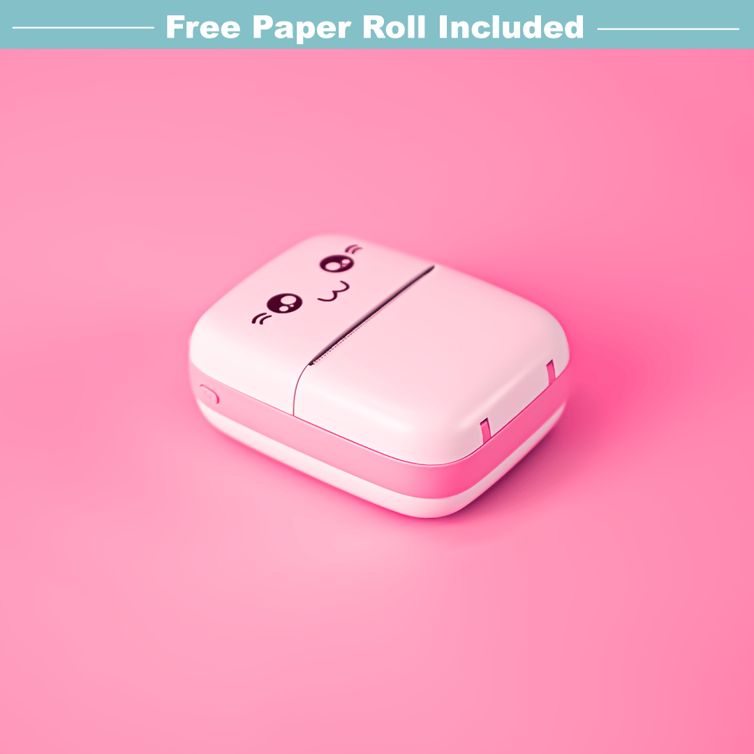 MiniPrint: Portable Thermal Printer-Pink