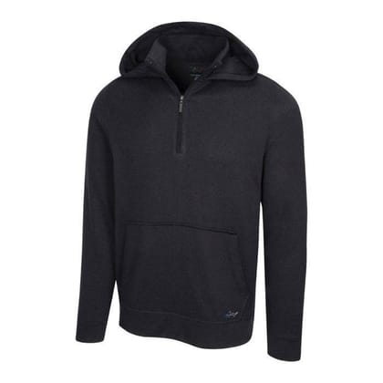 Greg Norman Men’s 1/4-Zip Hoodie-BLACK / S