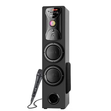 Zoook Samurai 60W Bluetooth Tower Speaker with USB, AUX in, FM, Bluetooth with Remote Control - Home Theatre Party Speaker