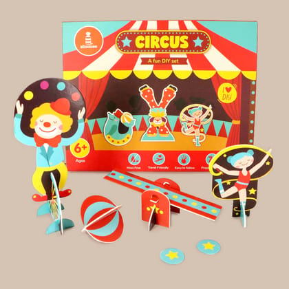 DIY Circus 3D Activity Box  - 6 Years+