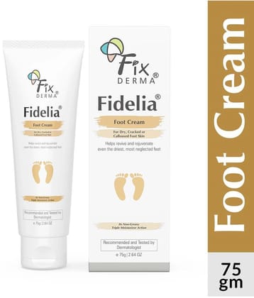 Fixderma Fidelia Foot Cream For Dry & Cracked Feet, Moisturizes, Soothes & Repair Feet, 75g