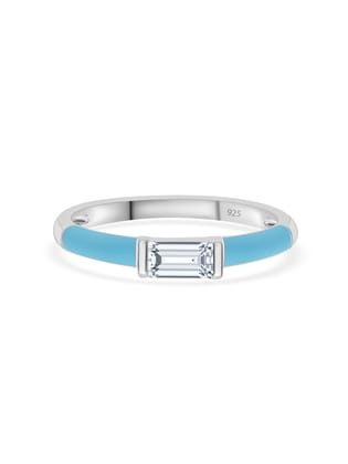 Enameled Band Ring for women-11