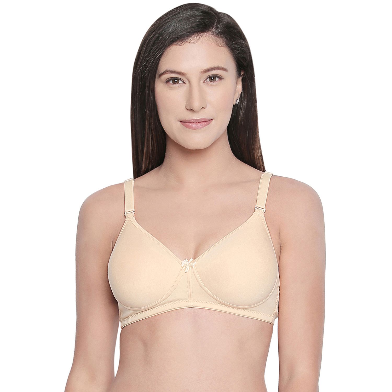 Bodycare Women Cotton Spandex Full Coverage Padded Regular Bra 6590-Skin