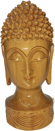 Bharat Traders Wooden Buddha Face - 4