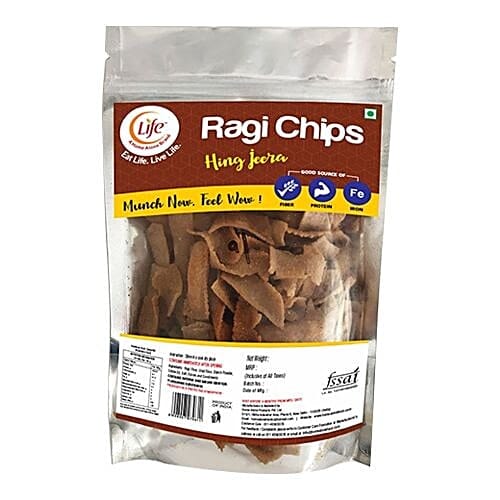 Life Ragi Chips - Hing Jeera, 100 G