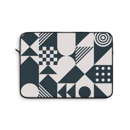 Angular Aesthetic Laptop Sleeve (Macbook, HP, Lenovo, Asus, Others) | Laptop Cover-17" (16 x 12.5 inches) / Black