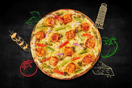 Pesto Paneer Paradiso Cheese Burst Pizza (Save 15% Extra)