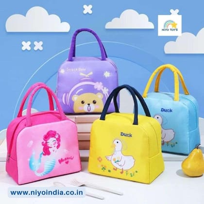 Cartoon Portable Thermal Lunch Box Bags for Kids