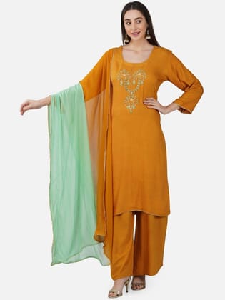 Kurta with Palazzos & With Dupatta