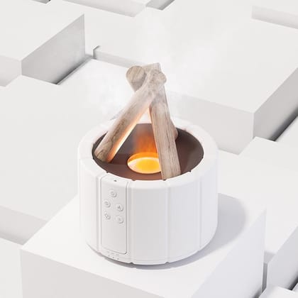 Ember: Cozy Bonfire Rare Ultrasonic Humidifier & Night Light-White