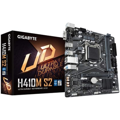 GIGABYTE H410M S2 MicroATX Gaming Motherboard LGA 1200 DDR4 DIMM