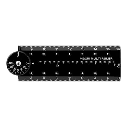 Midori Multi Ruler (16cm) Black A