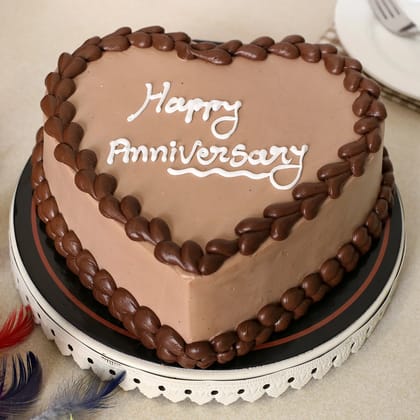 Anniversary Special Chocolate Cake Eggless Half Kg