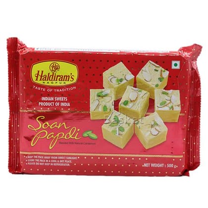 Haldiram's Nagpur Soan Papdi, 500 gm Pouch