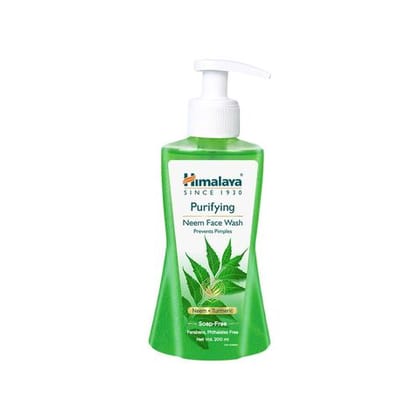 Himalaya Purifying Neem Face Wash (Prevents Pimples), 200 ml Bottle