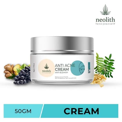 Anti acne cream : pimple & blemish treatment (50gm) | NEOLITH