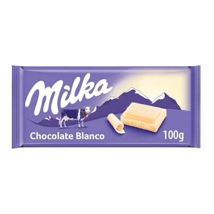 Milka White Chocolate Bar - 100 gm