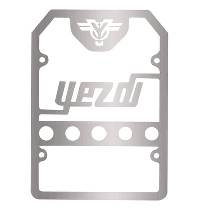 5 circle  Radiator for All Yezdi Motorcycles-Only For 2019 - 2023 Models-Silver / 2019 - 2023