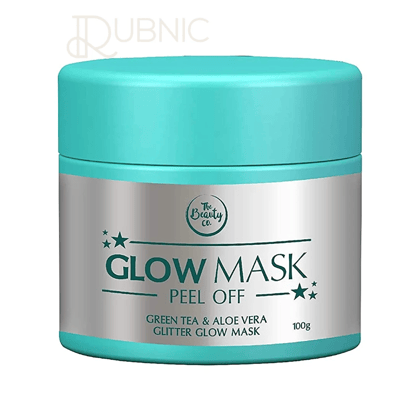 The Beauty Co. Glitter Glow Mask - Green Tea & Aloe Vera (100g)