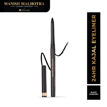 Myglam Mm 24H Kajal Eyeliner - Black Diamond