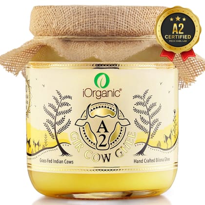 A2 Desi Cow Ghee (1 Litre) | Curd-Churned & Cultured-1 Litre (Glass Jar)