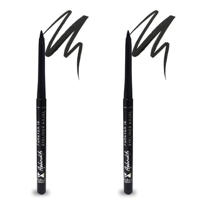 Moraze Combo Pack of 2 Smudge Proof  Waterproof Intense Black Kajal 0.7 GM-Moraze Combo Pack of 2 Smudge Proof  Waterproof Intense Black Kajal 0.7 GM