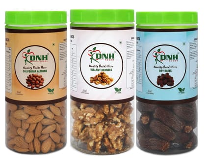 DRY FRUITS COMBO 750 GRAM  PACK  250G X 3 PC