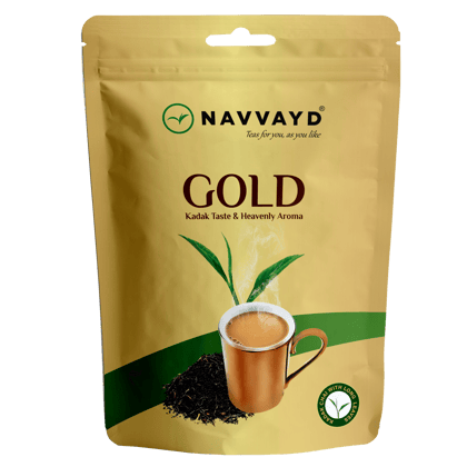 Navvayd Gold Chai  | Premium blend of Assam CTC and Darjeeling Leaves-1 Kg