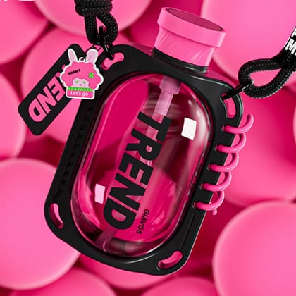 Trend Sipper Water Bottle-Black Pink