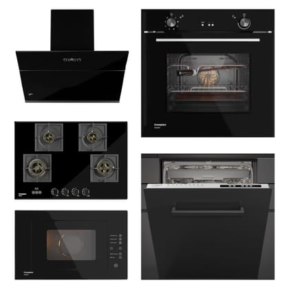 Crompton Chimney + Hob + Oven + Microwave + Dishwasher Combo CRCHOMD-01