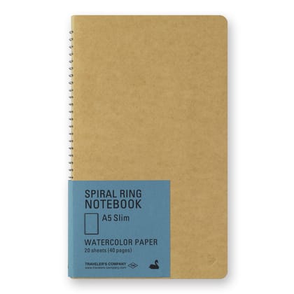 TRC SPIRAL RING NOTEBOOK (A5 Slim) Watercolor Paper