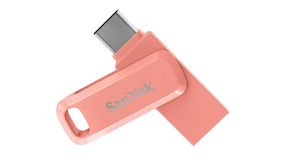 SanDisk Ultra Dual Drive Go C3 256GB USB3.0 Type C Pendrive for Mobile-Peach