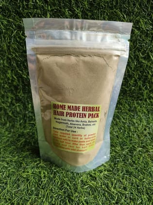 Home made herbal hair protein pack