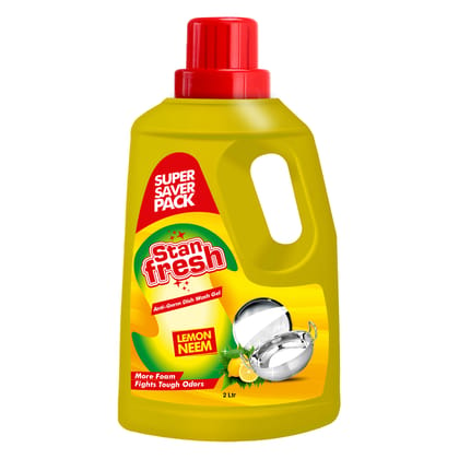 Stanfresh Anti-Germ Dishwash Gel - Lemon 2 Ltr.