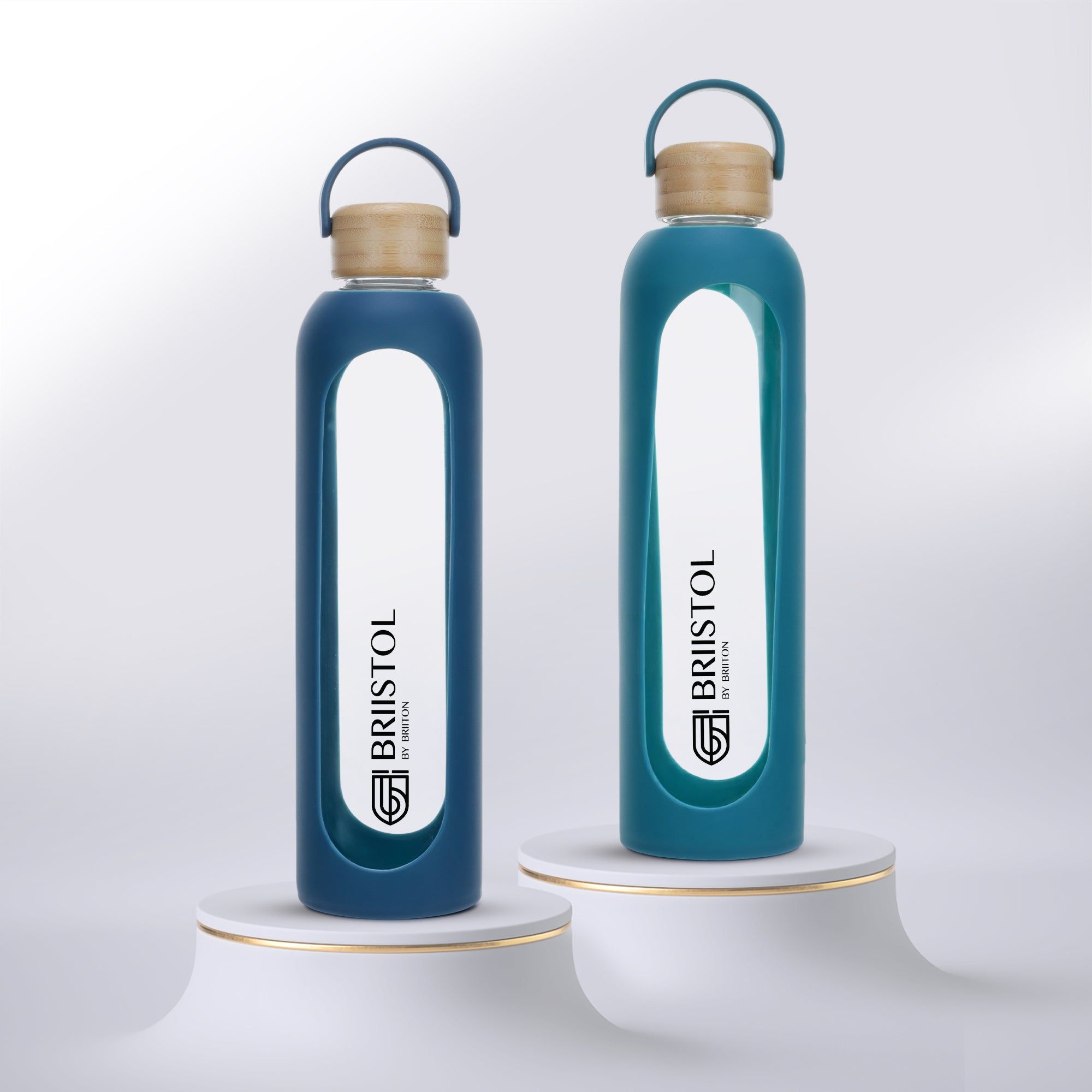 Pebble | BGL 1037 | Set of 2 | 1000 ml-Light Blue & Dark Blue