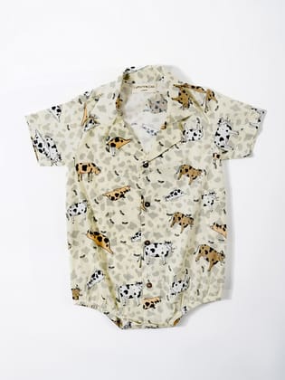 Cowie Collar Onesie-0-3 months